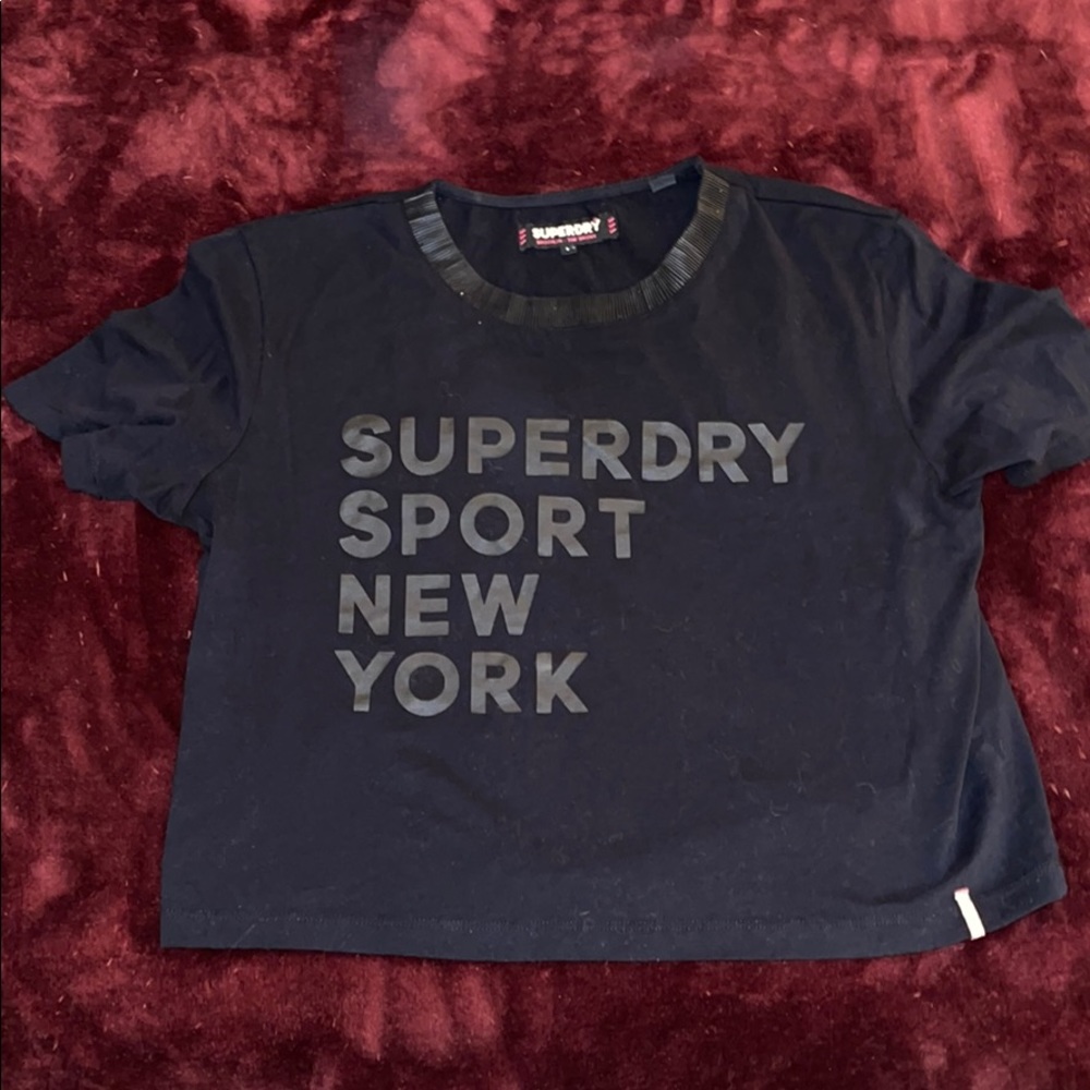 Superdry crop shirt, size medium, never worn